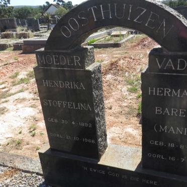 OOSTHUIZEN Hermanus Barend 1881-1951 &amp; Hendrika Stoffelina 1892-1968