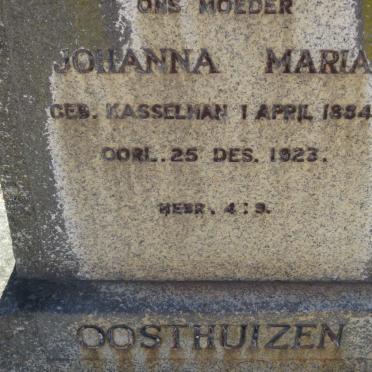 OOSTHUIZEN Johanna Maria nee KASSELMAN 1884-1923