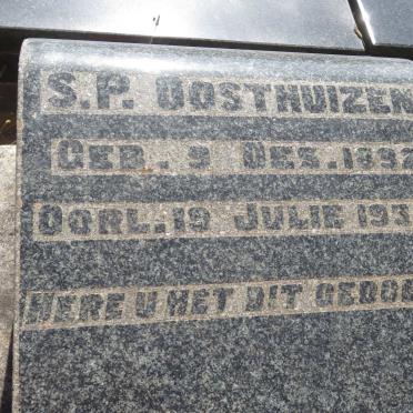 OOSTHUIZEN S.P. 1892-1935