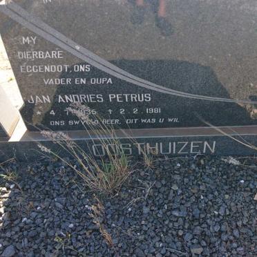 OOSTHUIZEN Jan Andries Petrus 1935-1981
