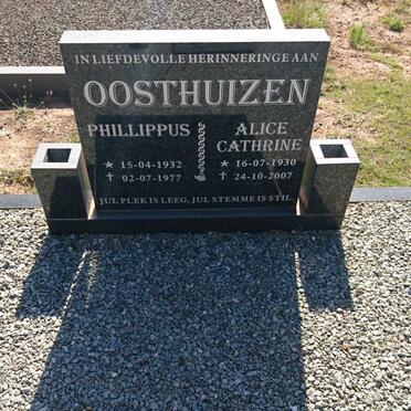 OOSTHUIZEN Phillippus 1932-1977 &amp; Alice Cathrine 1930-2007