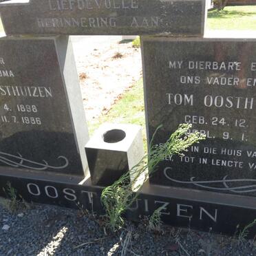 OOSTHUIZEN Tom 1895-1971 &amp; Emmie 1898-1986