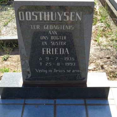 OOSTHUYSEN Frieda 1935-1993