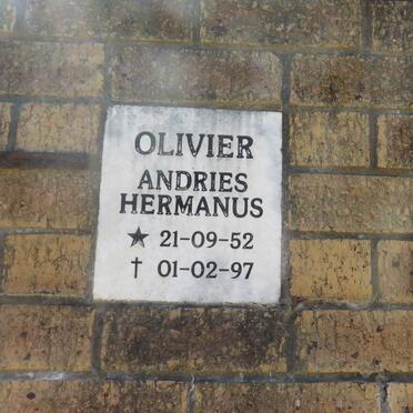 OLIVIER Andries Hermanus 1952-1997