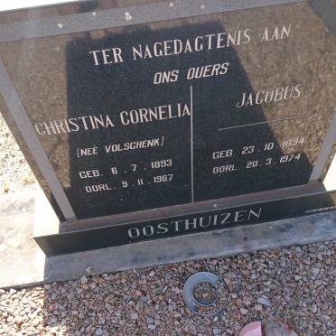 OOSTHUIZEN Jacobus 1894-1974 &amp; Christina Cornelia VOLSCHENK 1893-1967