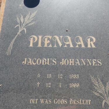 PIENAAR Jacobus Johannes 1933-1999