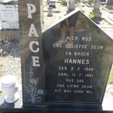 PACE Hannes 1948-1981