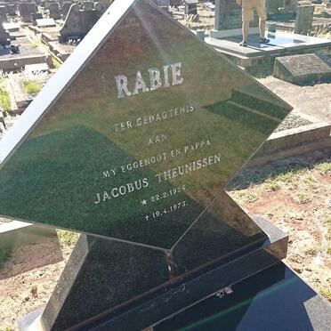 RABIE Jacobus Theunissen 1924-1973