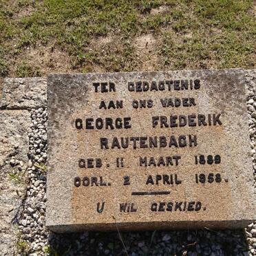 RAUTENBACH George Frederik 1889-1958