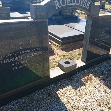 ROELOFSE Jan Hendrik Lodewyk 1887-1974 &amp; Anna Catharina 1891-1990