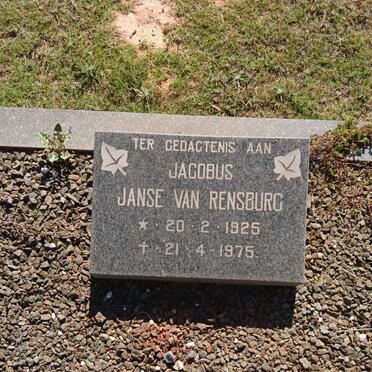 RENSBURG Jacobus, Janse van 1925-1975