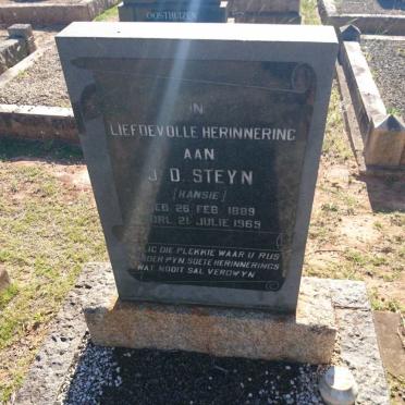 STEYN J.D. 1889-1969