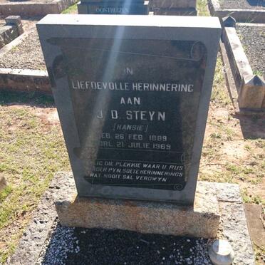 STEYN J.D. 1889-1969