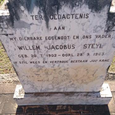 STEYL Willem Jacobus 1902-1963