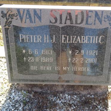 STADEN Pieter H.J., van 1913-1989 &amp; Elizabeth C. 1921-2001