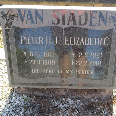 STADEN Pieter H.J., van 1913-1989 &amp; Elizabeth C. 1921-2001