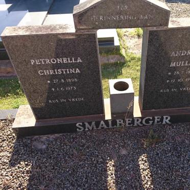 SMALBERGER Andries Muller 1893-1975 &amp; Petronella Christina 1898-1973