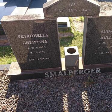 SMALBERGER Andries Muller 1893-1975 &amp; Petronella Christina 1898-1973