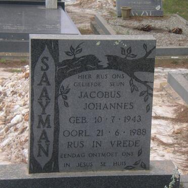 SAAYMAN Jacobus Johannes 1943-1988