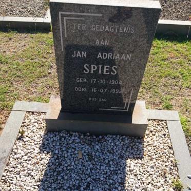 SPIES Jan Adriaan 1904-1992
