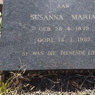 SCHOEMAN Susanna Maria 1872-1952