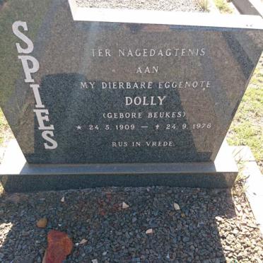 SPIES Dolly nee BEUKES 1909-1976