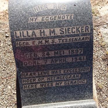 SIECKER Lilla H.M. nee E.M.M.S. TESSENAAR 1897-1941