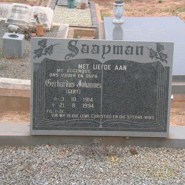 SAAYMAN Gerhardus Johannes 1914-1994