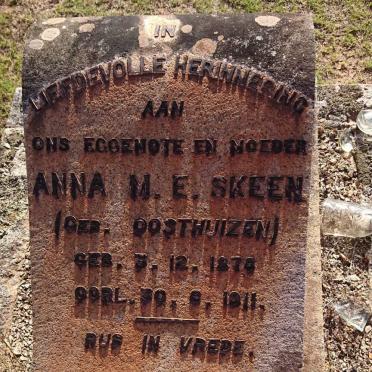 SKEEN Anna M.E. nee OOSTHUIZEN 1876-1911