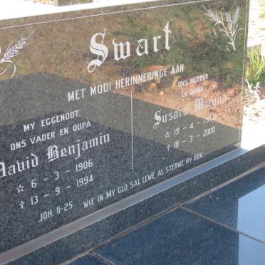 SWART David Benjamin 1906-1994 &amp; Susara Maryna 1910-2000