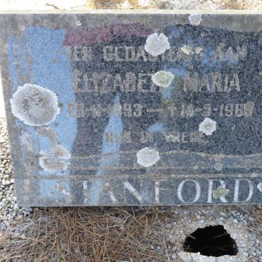 STANFORD Elizabeth Maria 1893-19?9