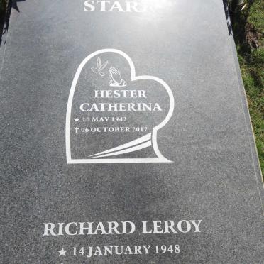 STARR Richard Leroy 1948- &amp; Hester Catherina 1942-2017