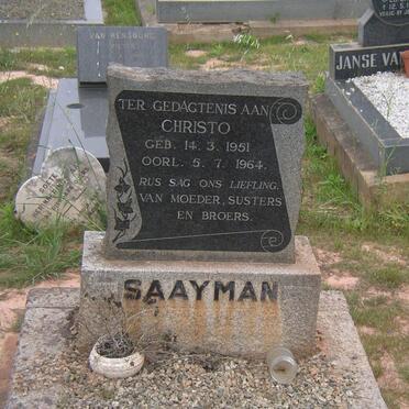 SAAYMAN Christo 1951-1964