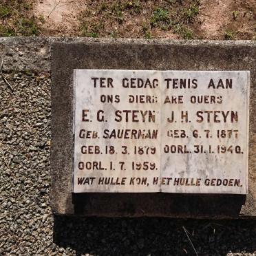STEYN J.H. 1877-1940 &amp; E.G. SAUERMAN 1879-1959