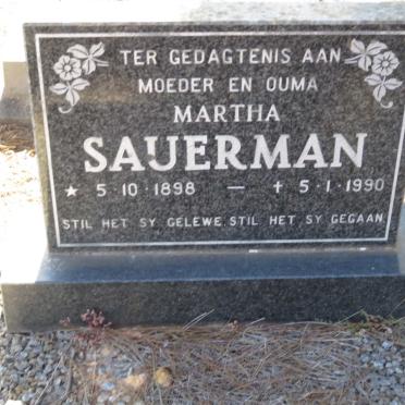 SAUERMAN Martha 1898-1990