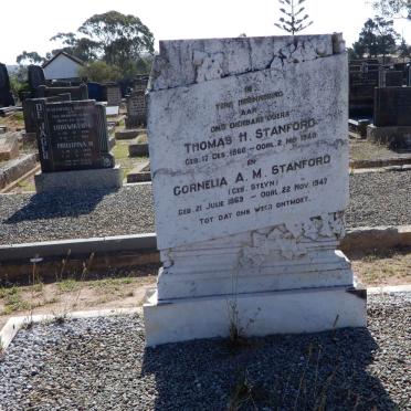 STANFORD Thomas H. 1866-1948 &amp; Cornelia A.M. STEYN 1869-1947