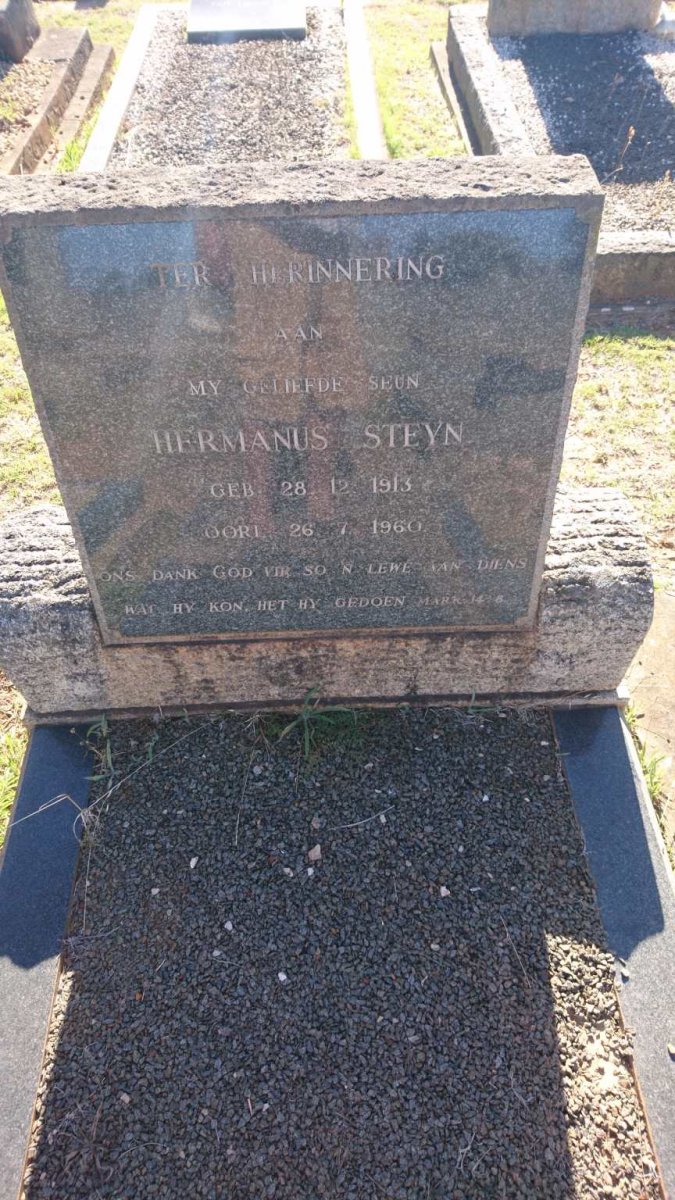 STEYN Hermanus 1913-1960