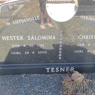 TESNER Christiaan 1910-1984 &amp; Hester Salomina 1912-2002