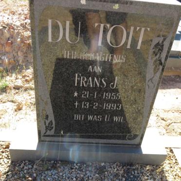 TOIT Frans J., du 1955-1993