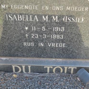 TOIT Isabella M.M., du 1913-1983