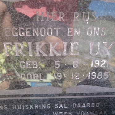 UYS Frikkie 1921-1985