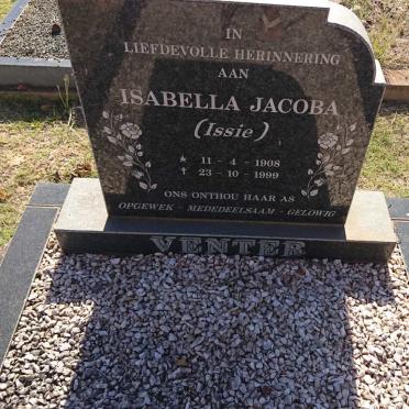 VENTER Isabella Jacoba 1908-1999