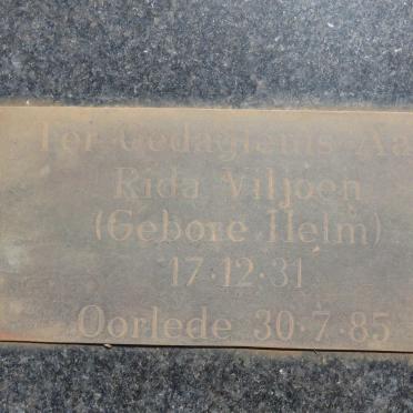 VILJOEN Rida nee HELM 1931-1985