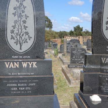 WYK Bartholomeus, van 1889-1972 :: VAN WYK Josina Maria nee VAN ZYL -1978