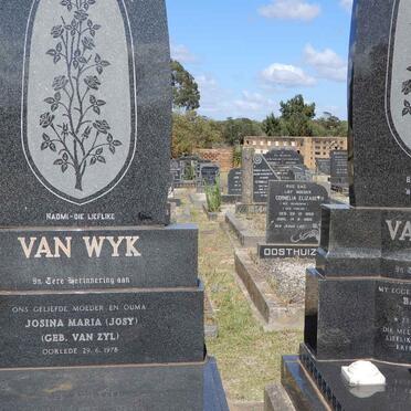 WYK Bartholomeus, van 1889-1972 :: VAN WYK Josina Maria nee VAN ZYL -1978