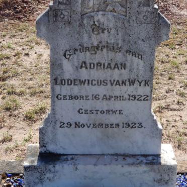 WYK Adriaan Lodewicus, van 1922-1923