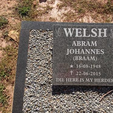 WELSH Abram Johannes 1948-2015