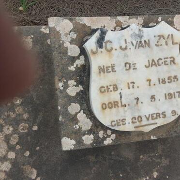 ZYL J.C.J., van nee DE JAGER 1855-1917