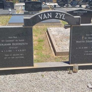 ZYL Benjamin Bickersteth, van 1891-1977 &amp; Martha Susanna Maria 1906-1995