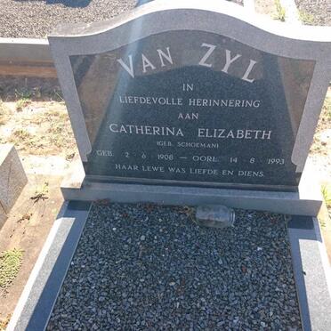 ZYL Catherina Elizabeth, van nee SCHOEMAN 1908-1993